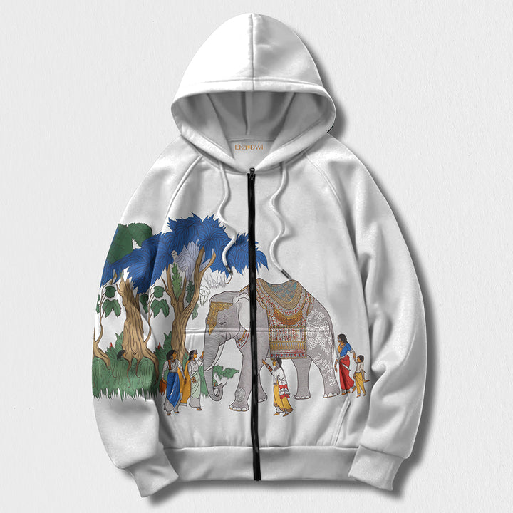 गजकेसरी * Printed Hoodie #5