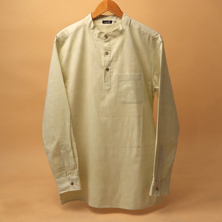 हरित  - KHADI KURTA SHIRT #3