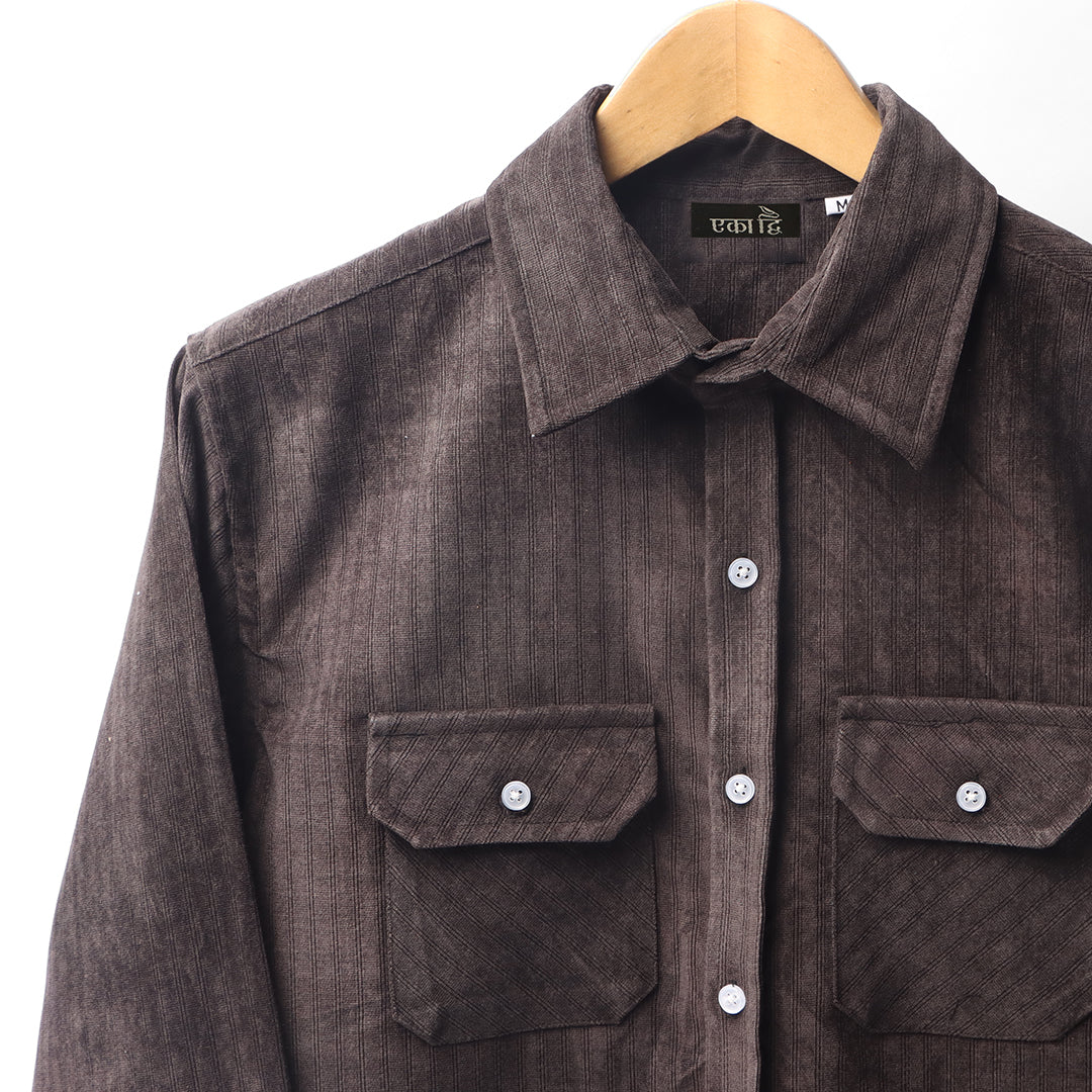 Charcoal * Corduroy Shirt #40