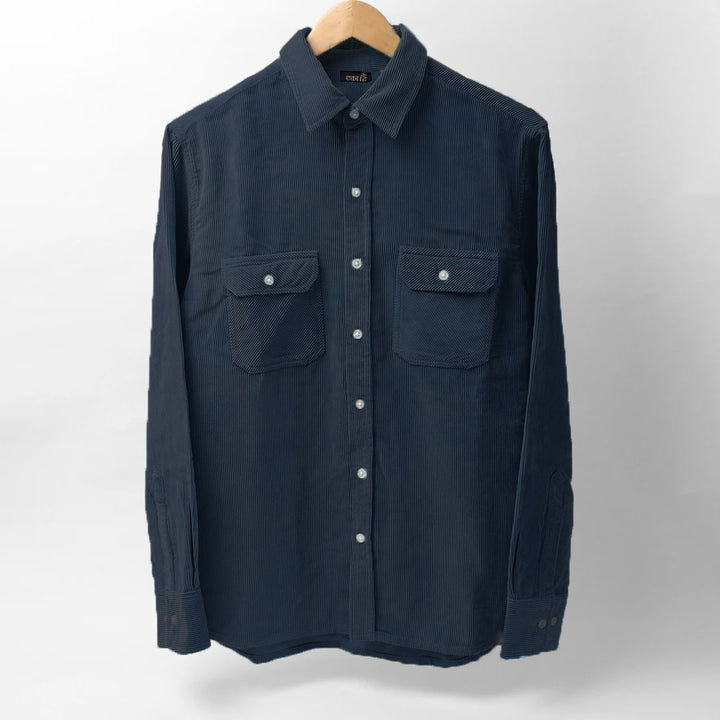 NAVY BLUE * Corduroy Shirt #44