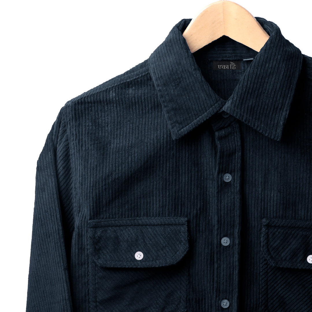 BLUE NIGHT * Corduroy Shirt #36