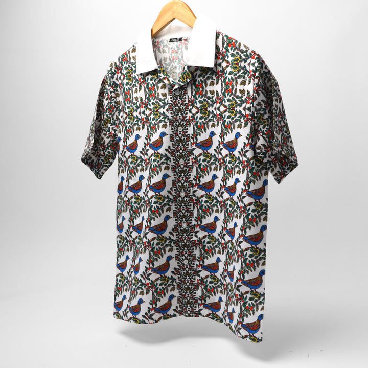 Mayūra * Cuban Collar Shirt#26