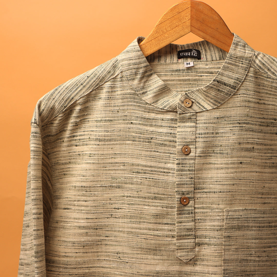 अशोकपत्र  - KHADI KURTA SHIRT #1