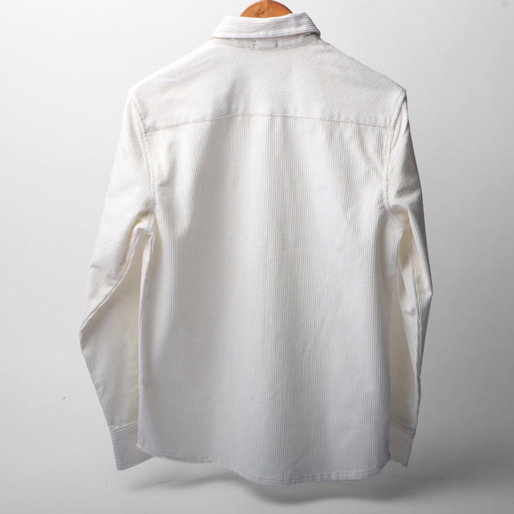 Pearl white * Corduroy Shirt #46