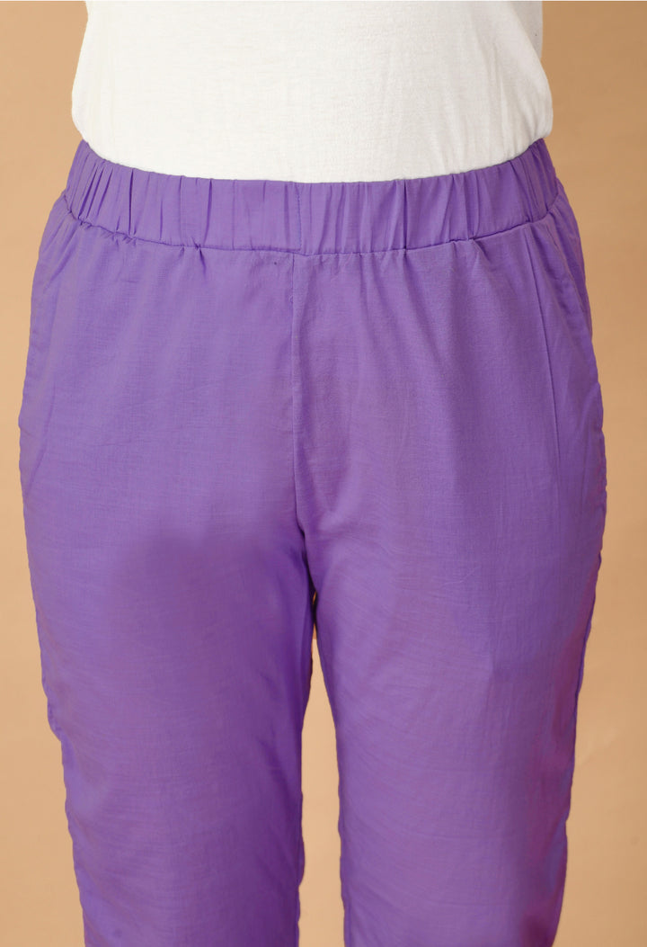 Purple Straight Pant#17