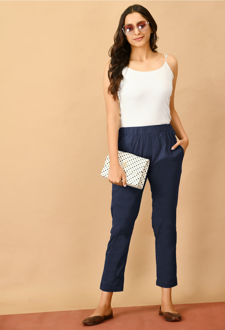 Dark blue Straight Pant#18