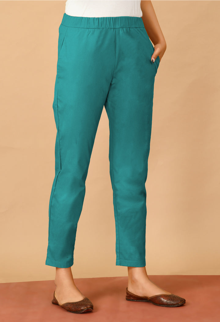 Aqua blue Straight Pant#14