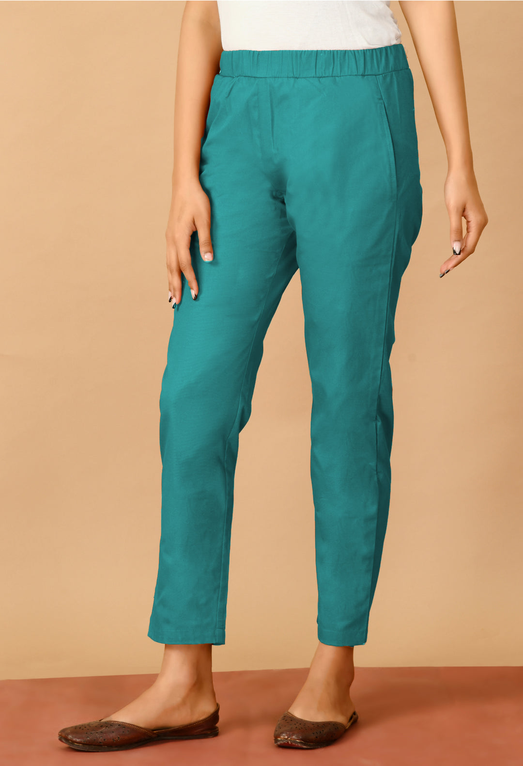 Aqua blue Straight Pant#14